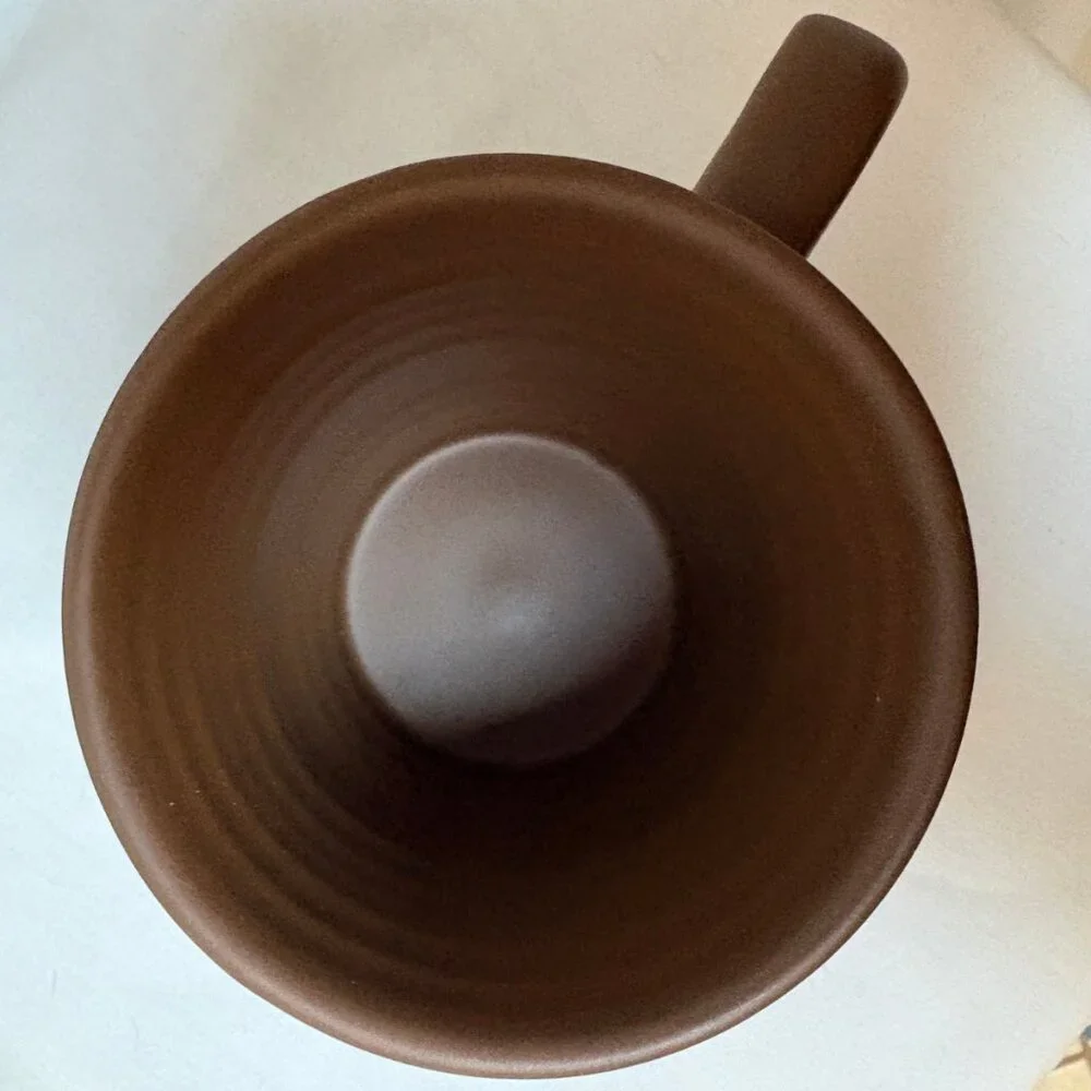 Starbucks Latte & Mocha Ceramic Mugs Set of 2 Ribbed Design 9oz Coffee Cups 2007 - Picture 6 of 8